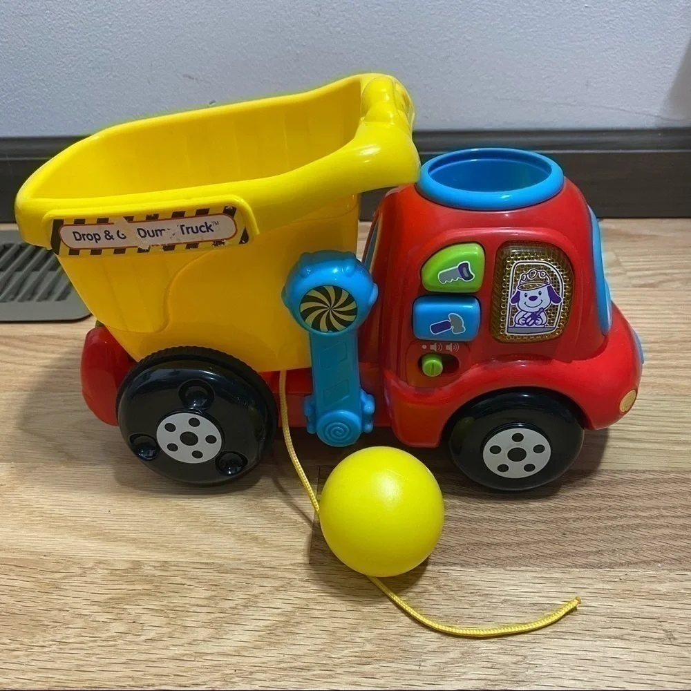 V-tech Musical Dump Truck Toy Ball Popper Drop & Dump